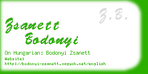zsanett bodonyi business card